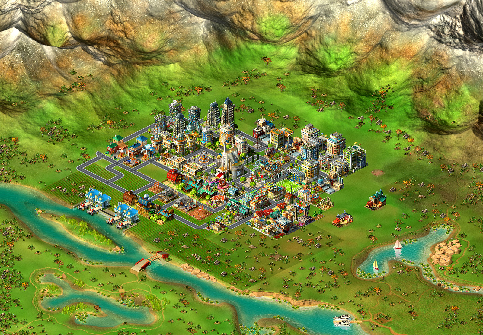 Играть в градостроительный симулятор - Rising Cities